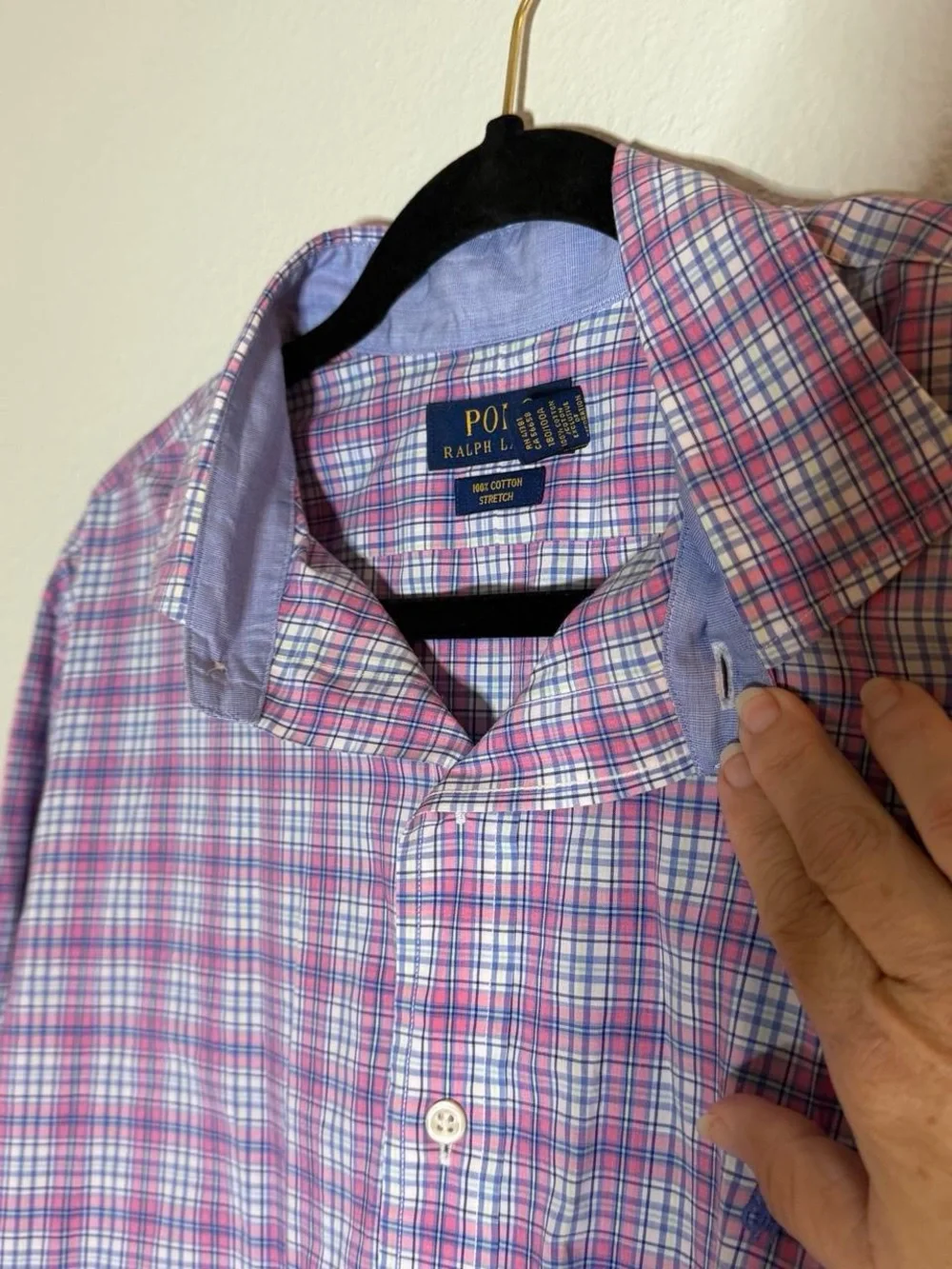 Polo by Ralph Lauren Pink & Light Blue Plaid Button-Down Shirt